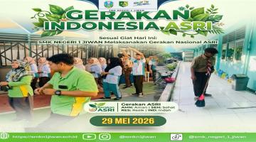 Wujudkan Lingkungan Bersih dan Sehat, SMK Negeri 1 Jiwan Sukses Gelar Gerakan Indonesia ASRI